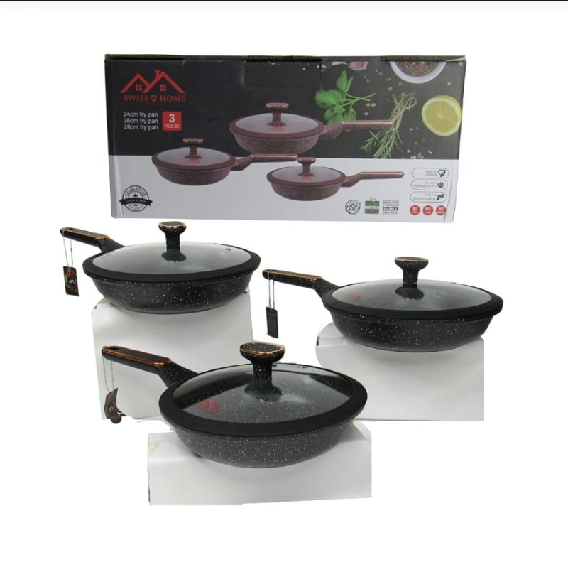 Miniatura 4 de Juego De Sartenes En Mármol Swisshome